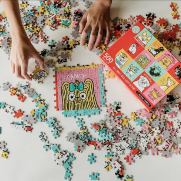 NEW Badge Bomb Gemma Correll "All Dogs Are Good Dogs" 500 pc Jigsaw Puzzle - Picture 5 of 7